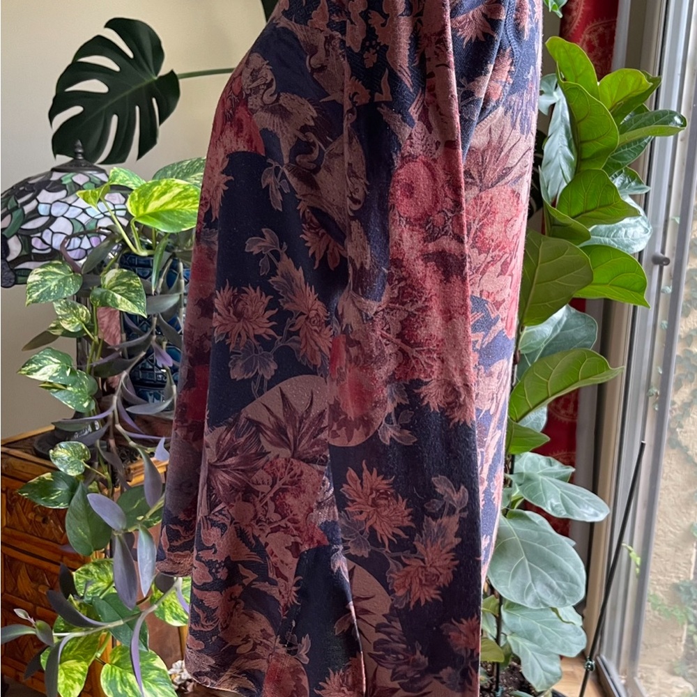 SOFT SURROUNDINGS Floral Very Soft Tunic Top Sz S - Picture 10 of 13